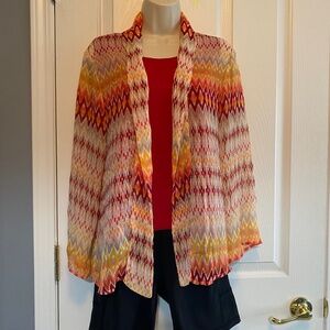 BUY 2 ITEMS & GET 1 FREE - Chico’s Sheer Jacket Sz 12